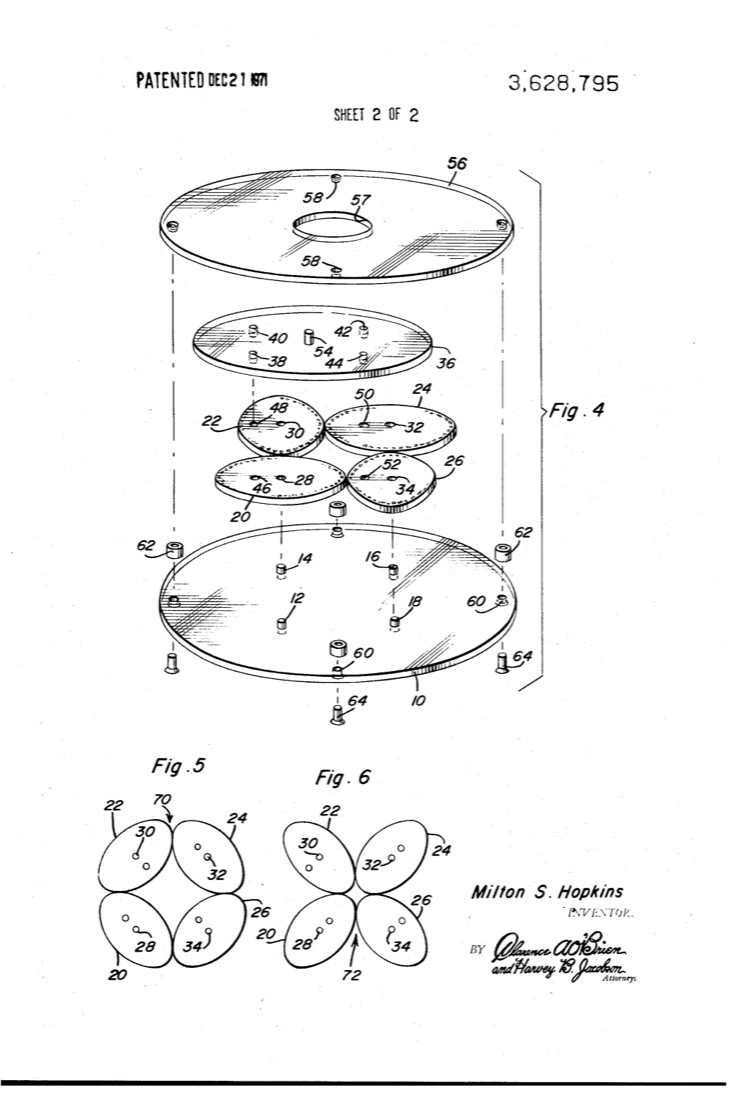 US 3,628,795, Intelligible Information Forming or Suggesting Device, sheet 3