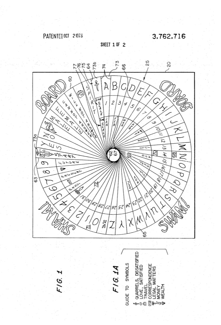 US 3,762,716, Fortune Telling Game, sheet 2